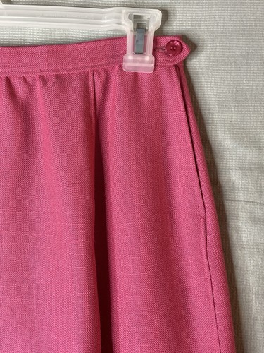 Anderson Little Vintage Skirt Size 28 Pink Wool Blend Midi Skirt - Picture 2 of 9