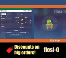 6IV Shiny Larvitar Pokemon Legends ZA (Legends Z-A)