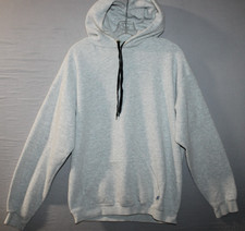 Vintage Discus Athletic Hoodie Large Gray 90s 80s Kangaroo Pocket Made In USA