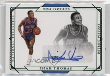 2020 National Treasures NBA Greats Signatures Emerald 3/5 Isiah Thomas Auto 7o6