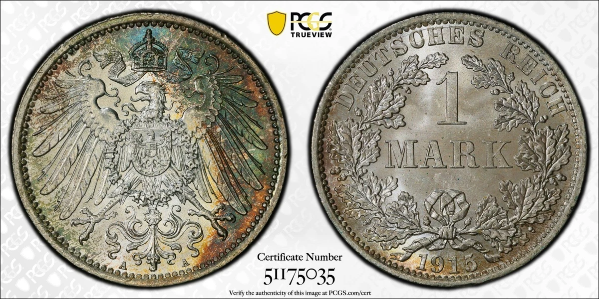 Silver 1915 Year German Empire Coins (1871-1918) for sale | eBay