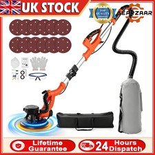 1000W Electric Drywall Sander Dry Wall Sander Vacuum Dust Collector LED 5 Gears