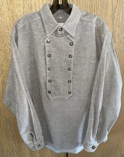 Vintage WAH Maker Frontier Old Western Bib Front Cowboy Shirt USA Made Men  s L