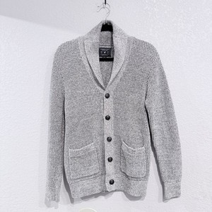 American Eagle Outfitters Cardigan Shawl Collar Gray Size Small Chunky Grandpa