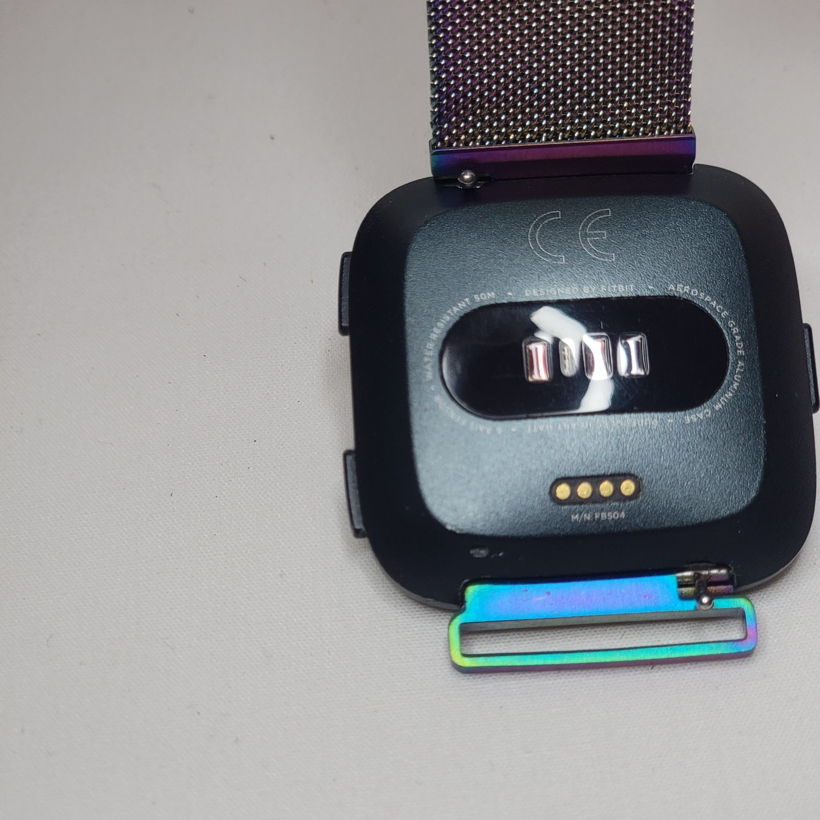 Fitbit Versa 3 Smart Watch Black With Band / Box - Tested And Works - No Charger