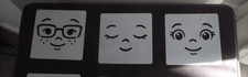 R utilisable Paquet 3 Peinture Visage Mod les Pour Poup e de Chiffon Ou Loisirs
