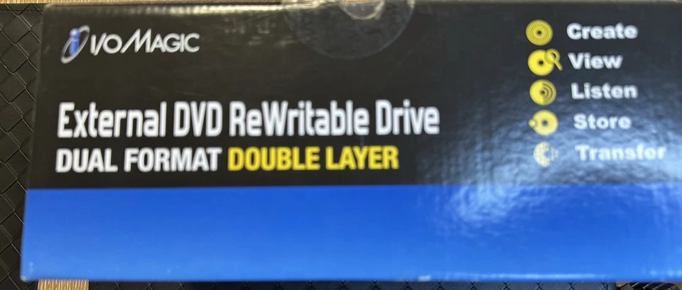 I/O Magic External DVD Rewritable Drive Dual Format Double Layer IDVD16DDME New - Image 2 of 4