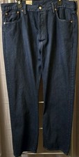 Levi's 501 Shrink To Fit Jeans Men 38x32 Rigid Blue Button Fly Mid Rise New