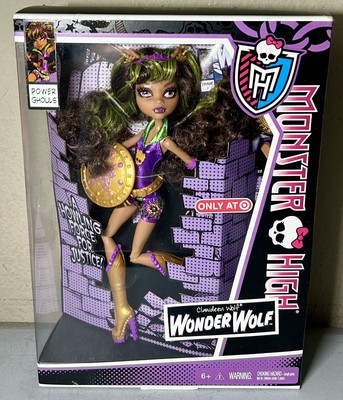 Monster High Power Ghouls Clawdeen Wolf Wonder Wolf 2012 Target Exclusive New