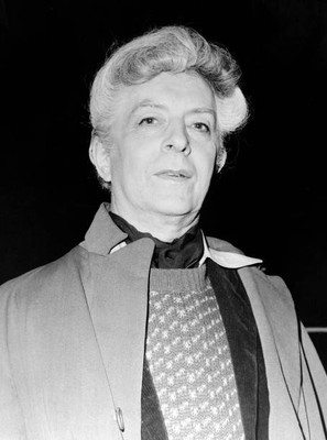 English raconteur Quentin Crisp at an event London February 1977 Old Photo