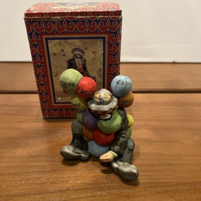 Emmett Kelly Jr. 75th Birthday Porcelain /Ceramic Figure With Tag 3'' X 2.5'' 