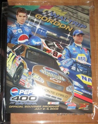 Vintage Daytona Speedway Pepsi 400 race Nascar Racing Souvenir Program July 2003