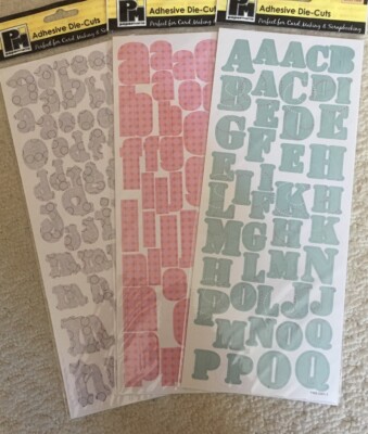 papermania selbstklebende stanzformen alphabet