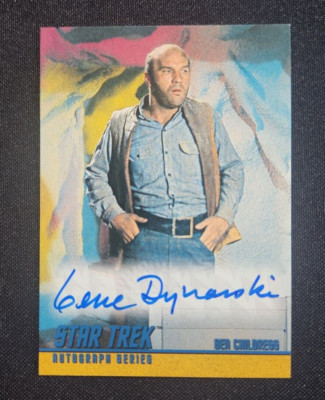 GENE DYNARSKI (d.2020) SKYBOX A12 SIGNED Card STAR TREK TOS The