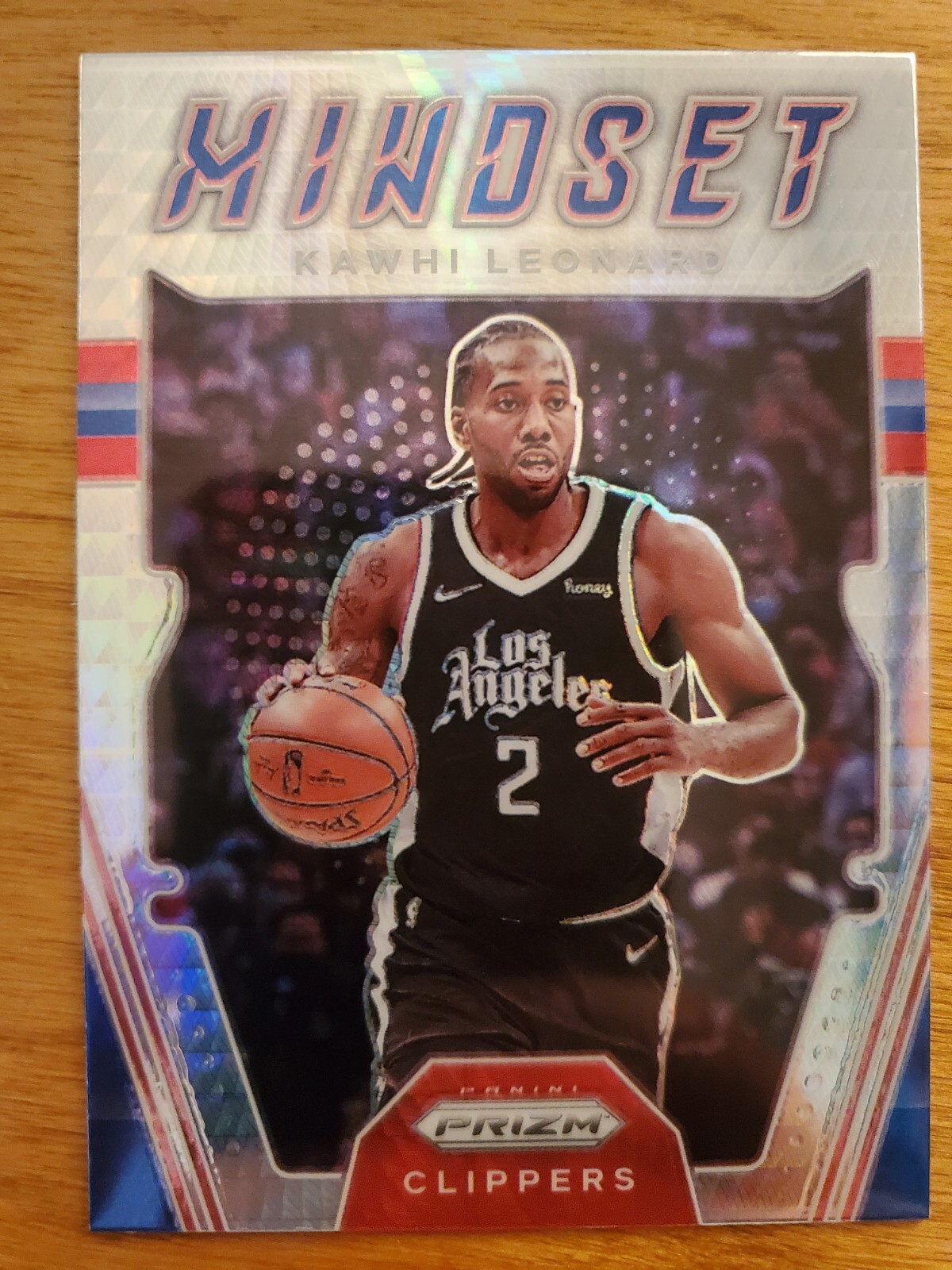 2021-22 Prizm Kawhi Leonard Hyper Prizm Mindset Insert #14 Clippers H504