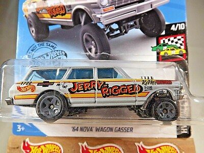 2019 Hot Wheels #198 HW Race Day '64 NOVA WAGON GASSER Jerry