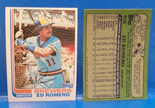 Brewers - Vintage Baseball Trading Cards - 1982/Topps - Picture 27 of 52