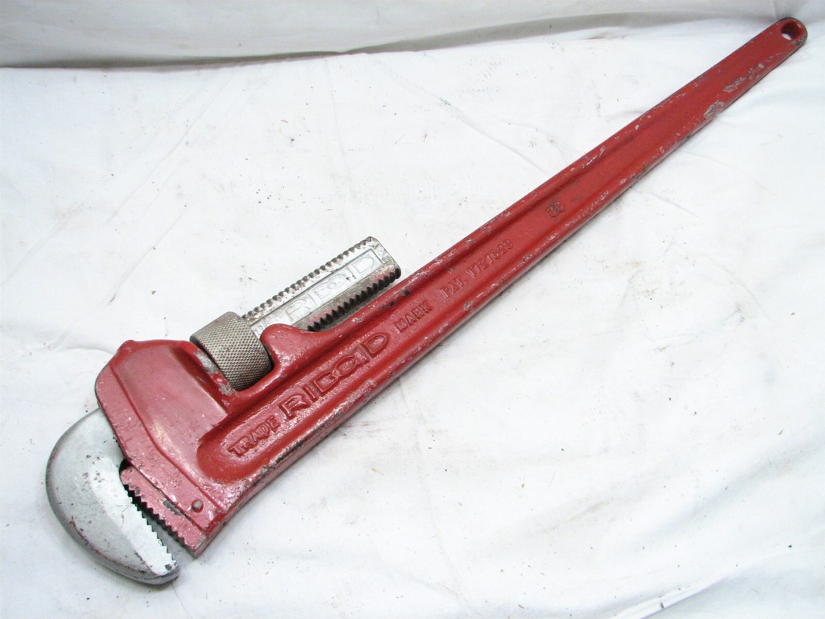 Vintage Ridgid 36 Iron Straight Pipe Wrench Oil Drilling Rig Tool