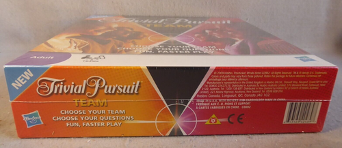 Trivial Pursuit Team Game by Hasbro 2009 Adult with 2 Teams NEW AND SEALED - Picture 3 of 4