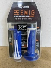 EMIG Pro Soft Half Waffle Lock on Grips Blue YZ250F YZ450F 426F YZ 125 250 426F