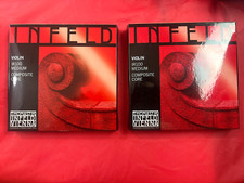2 x 100 Authentic Thomastik Infeld Red Violin String Set 4/4 Removable E Ball