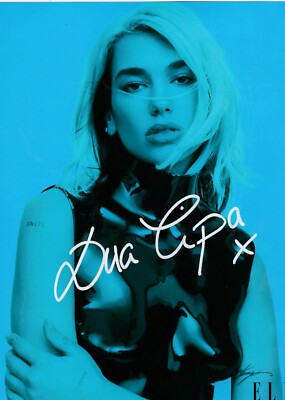 Dua Lipa signiert handsigniert
