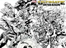 ULTIMATE INVASION #1 (OF 4) 1:50 HITCH WPRD B&W VAR