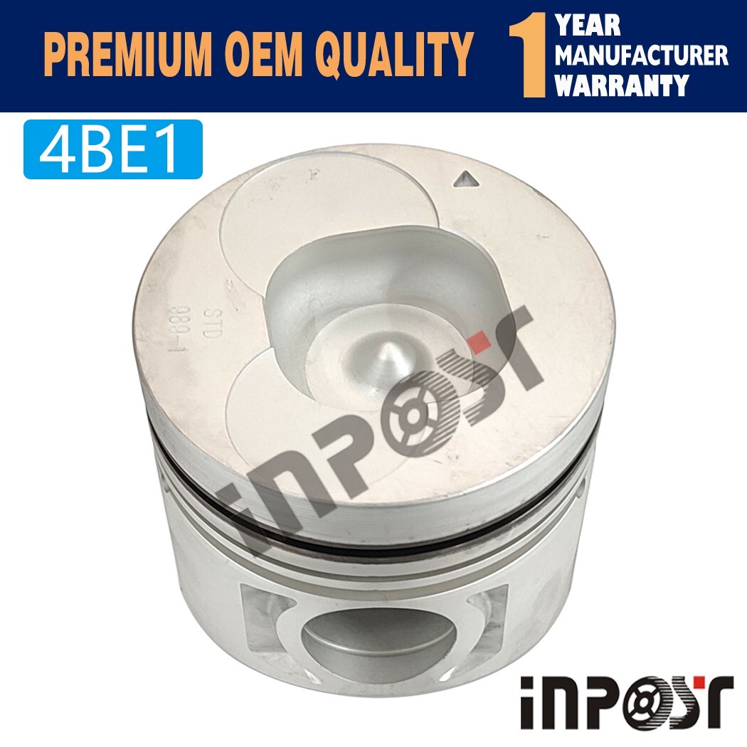 4Set Piston with ring For Isuzu 4BE1 Engine NKR NPR ELF35 Hitachi