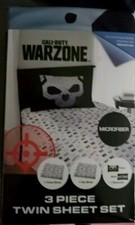 CALL OF DUTY WARZONE 3pc Twin Sheet Set 1 Fitted, 1 Flat Sheet  1 Pillowcase
