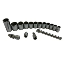 NAPA Socket Lot with Extensions & Adapters USA MADE