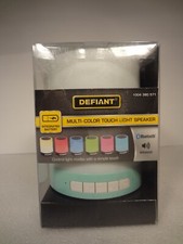Defiant Rechargeable Color Changing LED Touch Light Bluetooth Speaker - Blue