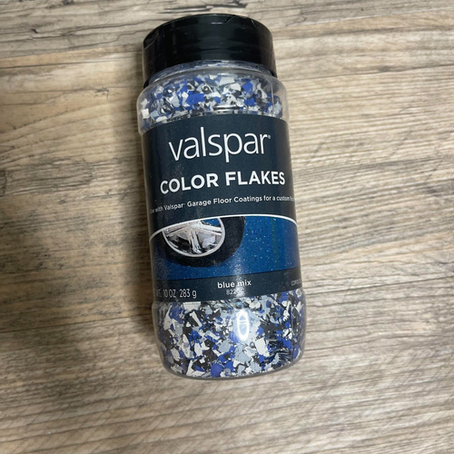 Valspar Color Flakes Blue Mix For Garage Floor Epoxy Coating 10 OZ