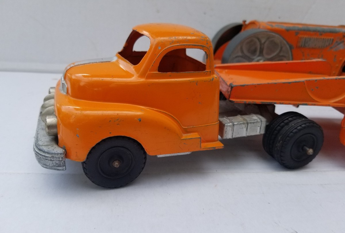 ミニカー Hubley toys truck&trailer Hubley Kiddie Toy Motor Express #352 Plastic Semi Tractor