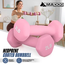 2x Easy Grip Workout Dumbbell Home Gym Fitness Strength Training,Neoprene Coated