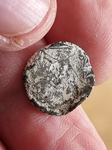 Roman unresearched silvered bronze coin found in Britain uncleaned con. LA168o