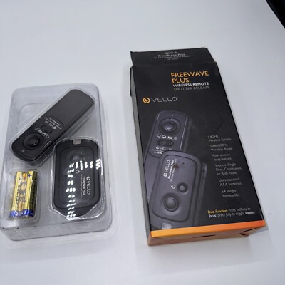 Vello FreeWave Plus Wireless Remote Shutter Release - 2.4GHz For Canon - READ!