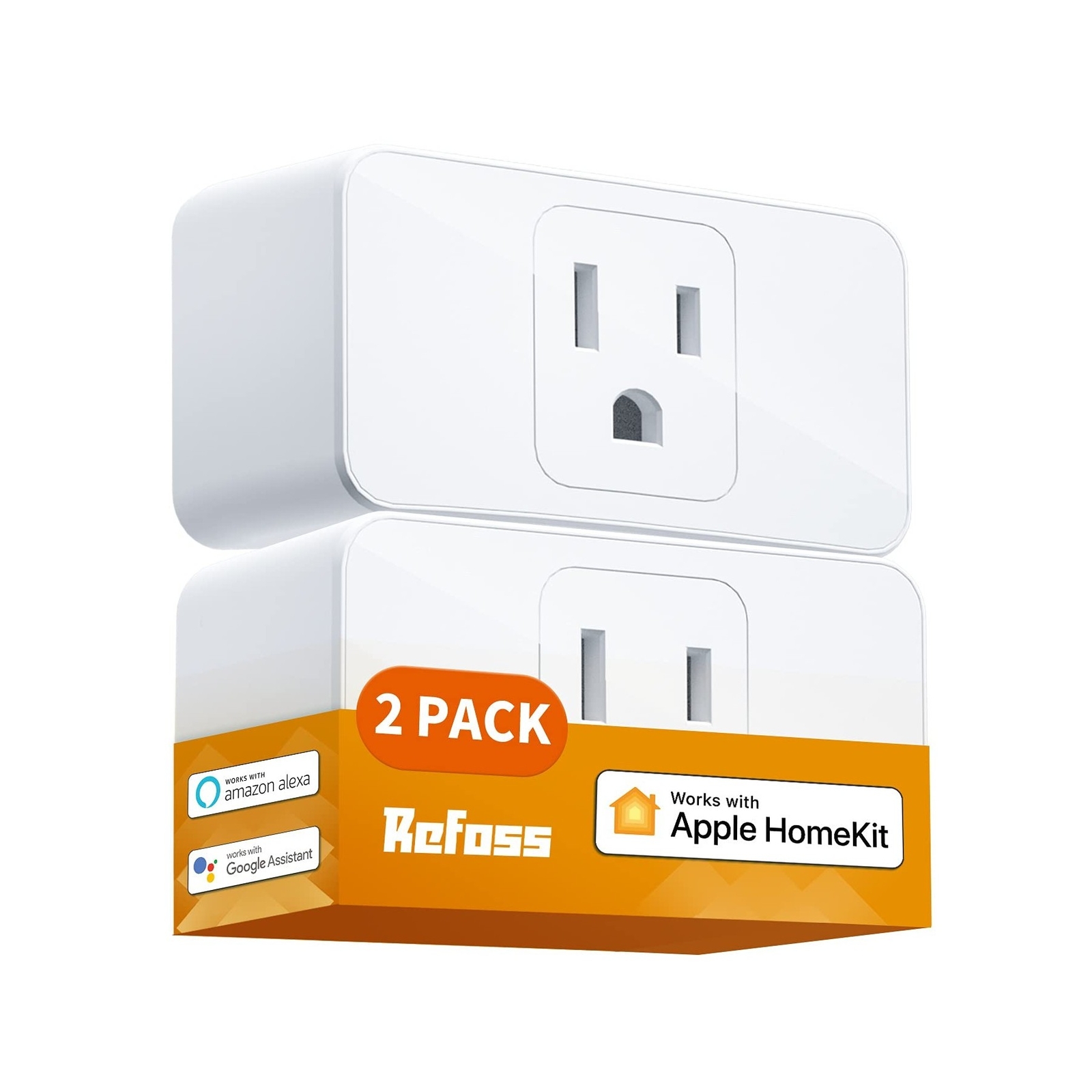 Smart Plug WiFi Outlet Work with Apple HomeKit, Siri, Alexa, Google Home, Ref...-image