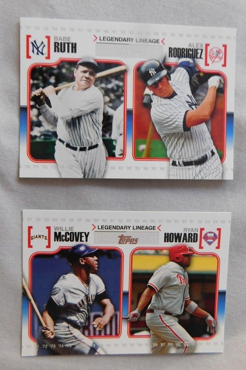2010 Topps & 2010 Topps Update Legendary Lineage Baseball Card  Pick one