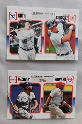 2010 Topps & 2010 Topps Update Legendary Lineage Baseball Card  Pick one