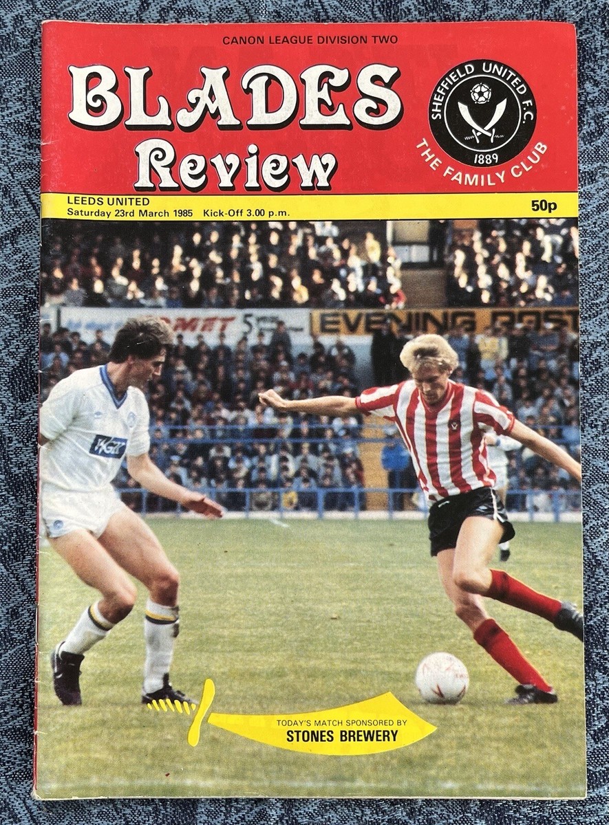 Sheffield United Leeds Game Channel Football Programme Sheffield