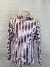 Hugo Boss Mens Pink Stripe Jacquard Cotton Dress Shirt 16 3435 41 125 Hugo Boss Mens Pink Stripe Jacquard Cotton Dress Shirt 16 3435 41 125