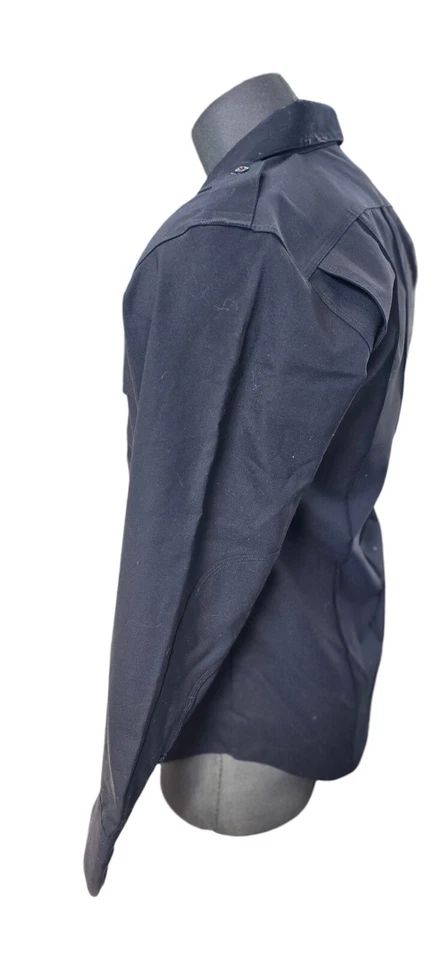 511 Tactical Series Small Short Sleeve Utility Work Shirt Spandex Poly Navy Blue - Image 3 of 4