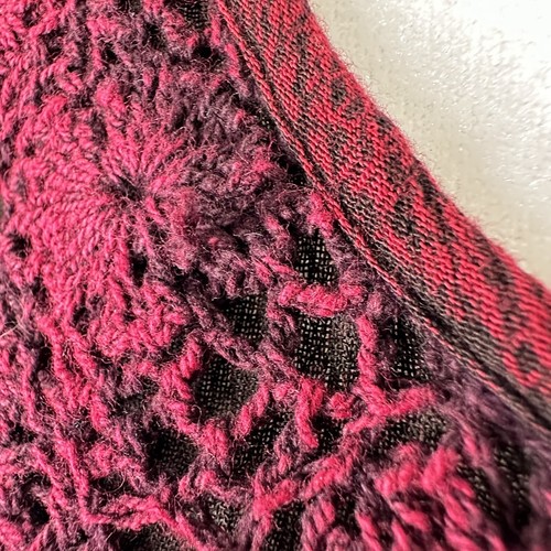Earthbound Sleeveless Red Dress Crochet Top Babydoll Flowy Medium Flaw Read - Picture 7 of 12