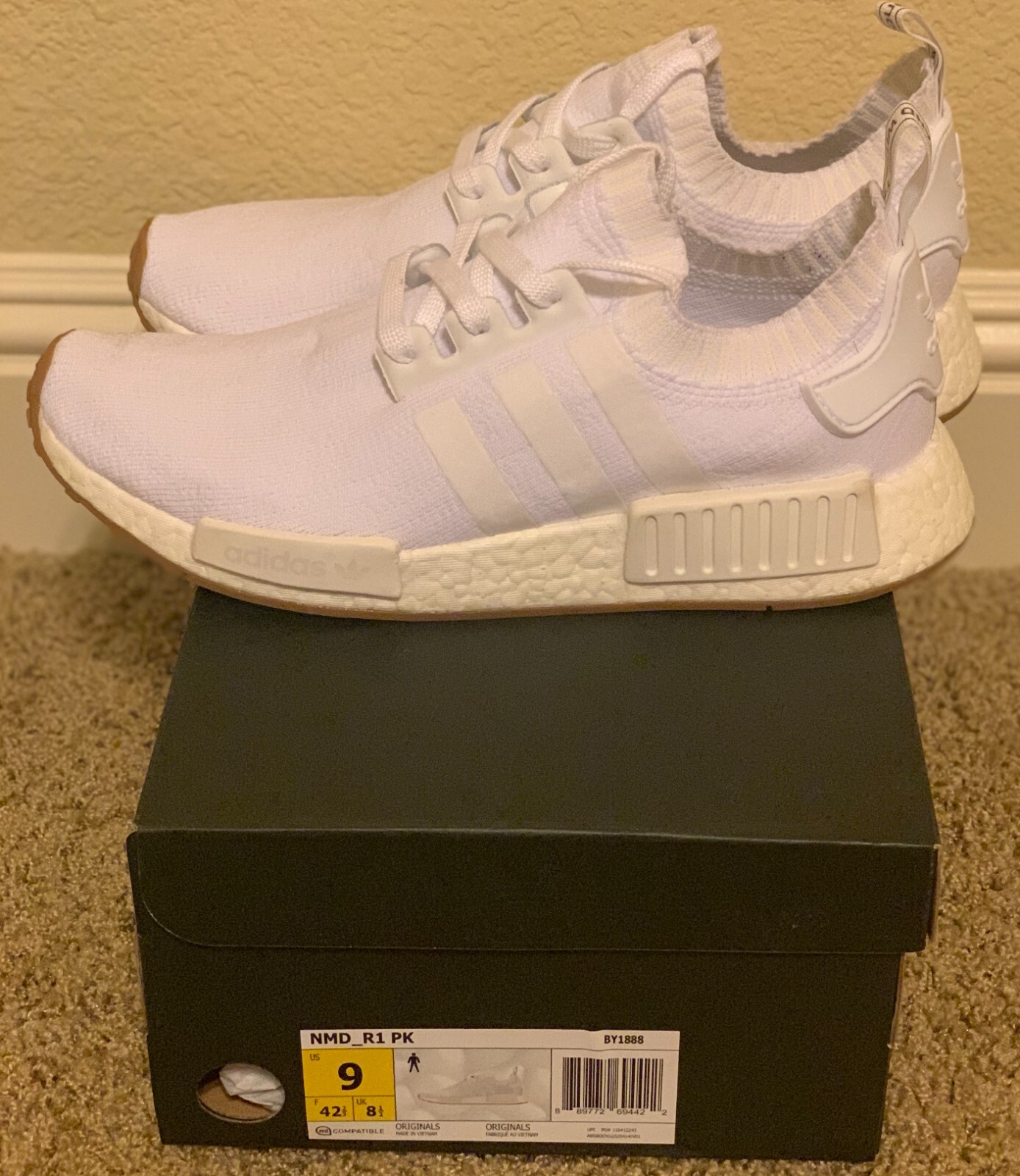 nmd white gum