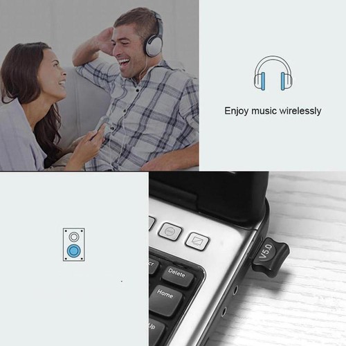 USB Bluetooth 5.0 Sender Empfänger Audio Adapter PC mm AUX AUT TV 3,5 P6T7 X6O5 - Afbeelding 8 van 12