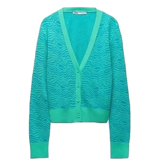 Suéteres para mujer a rayas de cebra de viscosa