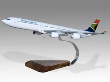 Airbus A340-600 South African Airways Desk Wood Airplane Model Large Scale 1/200