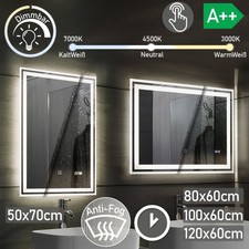 Aquamarin® specchio da bagno LED specchio da bagno specchio da parete specchio luminoso bagno