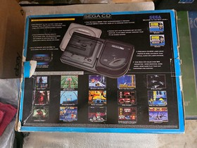 Sega CD Model 2 Console w/Genesis 2 Console w/Sewar Shark-CIB PLUS!! TESTED!