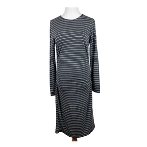 gray sheath dress with sleeves